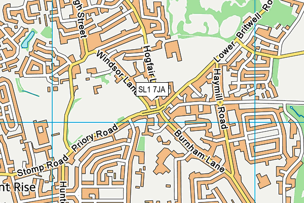SL1 7JA map - OS VectorMap District (Ordnance Survey)