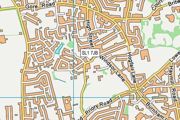 SL1 7JB map - OS VectorMap District (Ordnance Survey)
