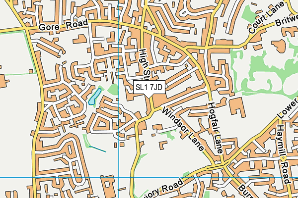 SL1 7JD map - OS VectorMap District (Ordnance Survey)