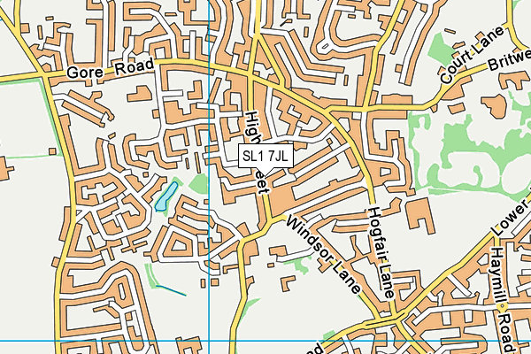 SL1 7JL map - OS VectorMap District (Ordnance Survey)