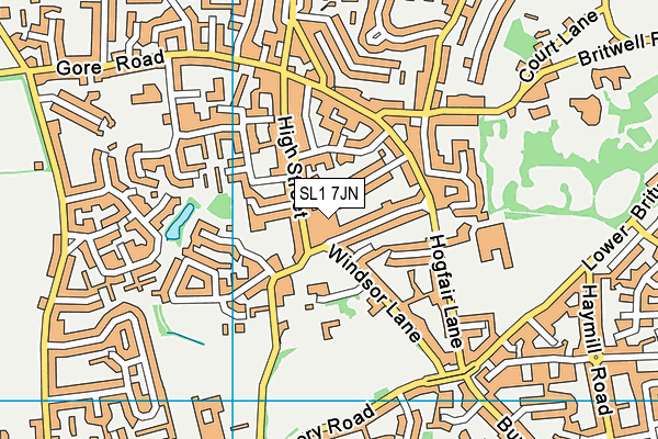 SL1 7JN map - OS VectorMap District (Ordnance Survey)