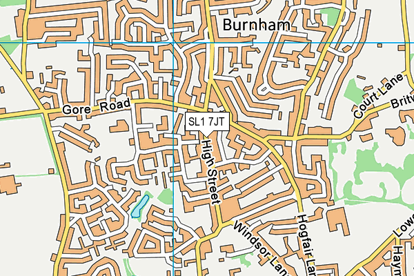SL1 7JT map - OS VectorMap District (Ordnance Survey)
