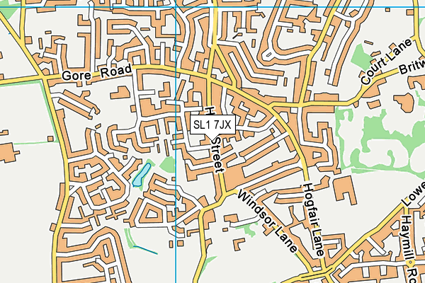 SL1 7JX map - OS VectorMap District (Ordnance Survey)