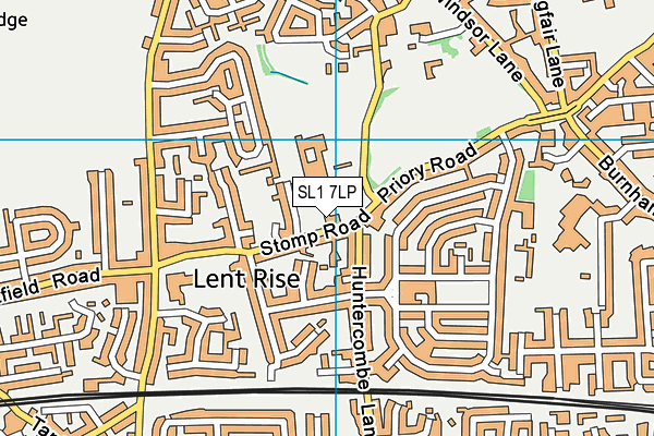 SL1 7LP map - OS VectorMap District (Ordnance Survey)