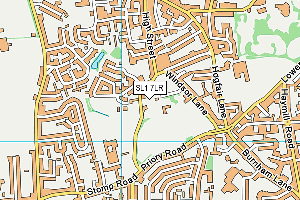 SL1 7LR map - OS VectorMap District (Ordnance Survey)