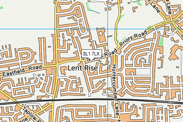 SL1 7LX map - OS VectorMap District (Ordnance Survey)