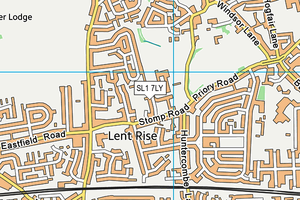 SL1 7LY map - OS VectorMap District (Ordnance Survey)