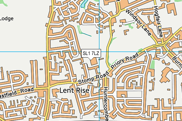 Burnham Park Academy (Closed) map (SL1 7LZ) - OS VectorMap District (Ordnance Survey)