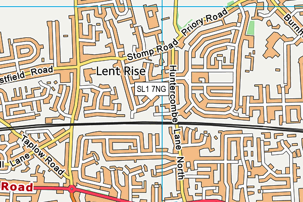 SL1 7NG map - OS VectorMap District (Ordnance Survey)