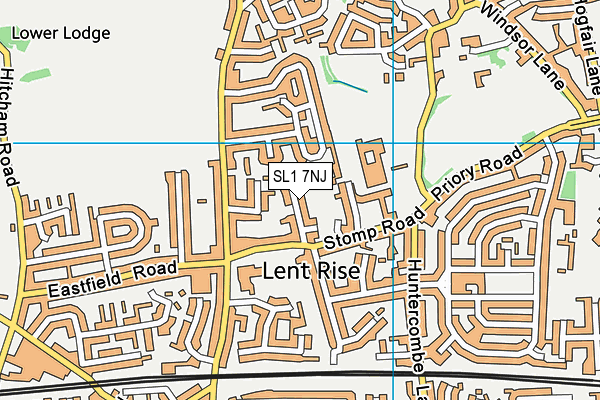 SL1 7NJ map - OS VectorMap District (Ordnance Survey)