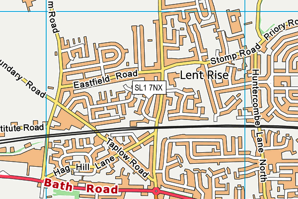 SL1 7NX map - OS VectorMap District (Ordnance Survey)