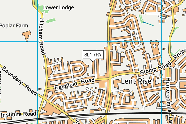 SL1 7PA map - OS VectorMap District (Ordnance Survey)