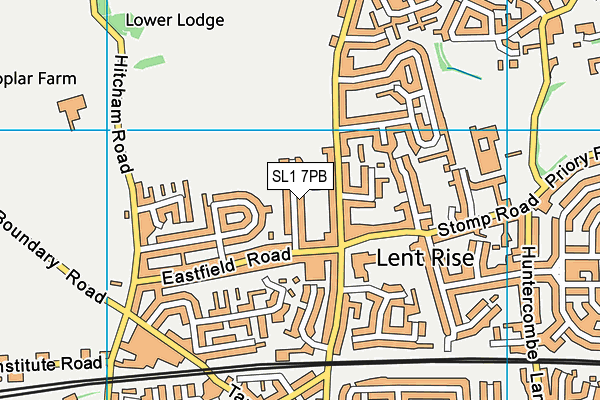 SL1 7PB map - OS VectorMap District (Ordnance Survey)