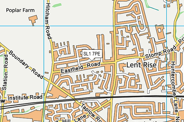 SL1 7PE map - OS VectorMap District (Ordnance Survey)