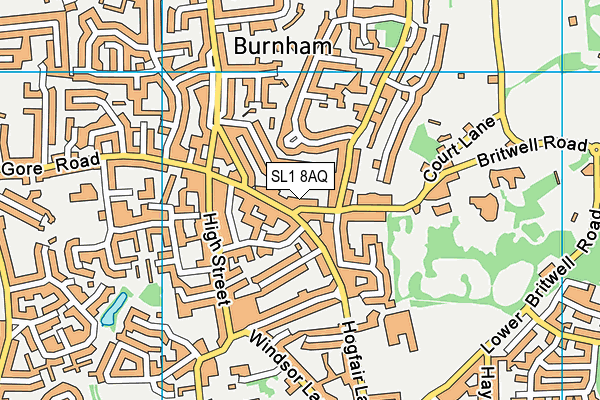 SL1 8AQ map - OS VectorMap District (Ordnance Survey)