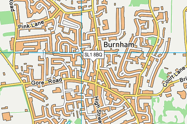 SL1 8BQ map - OS VectorMap District (Ordnance Survey)