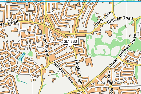 SL1 8BS map - OS VectorMap District (Ordnance Survey)