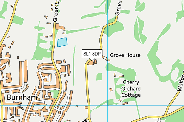 Burnham Beeches Hotel map (SL1 8DP) - OS VectorMap District (Ordnance Survey)
