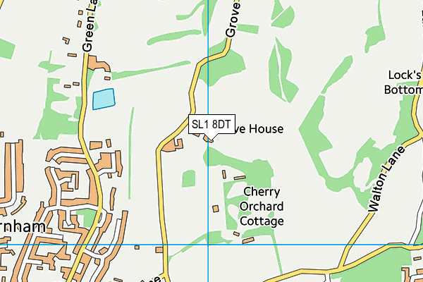 SL1 8DT map - OS VectorMap District (Ordnance Survey)