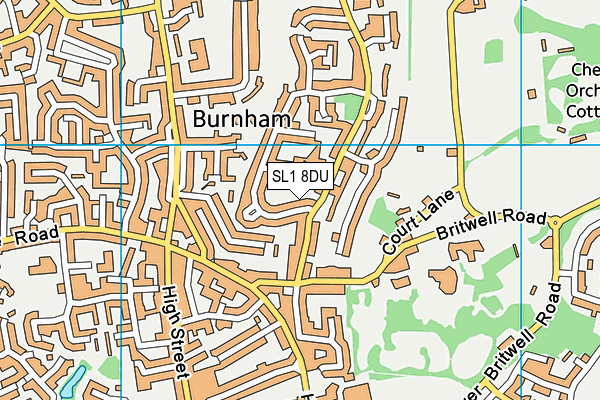 SL1 8DU map - OS VectorMap District (Ordnance Survey)