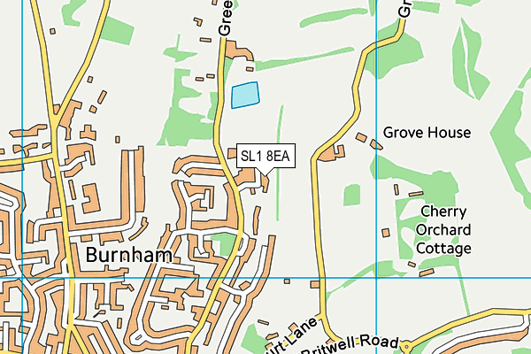 SL1 8EA map - OS VectorMap District (Ordnance Survey)