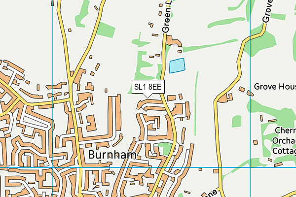 SL1 8EE map - OS VectorMap District (Ordnance Survey)