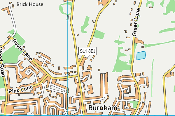 SL1 8EJ map - OS VectorMap District (Ordnance Survey)