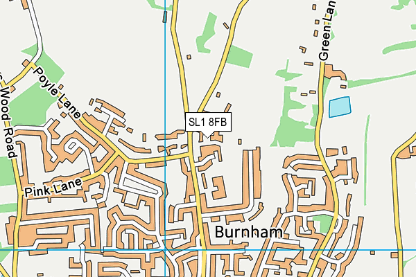 SL1 8FB map - OS VectorMap District (Ordnance Survey)