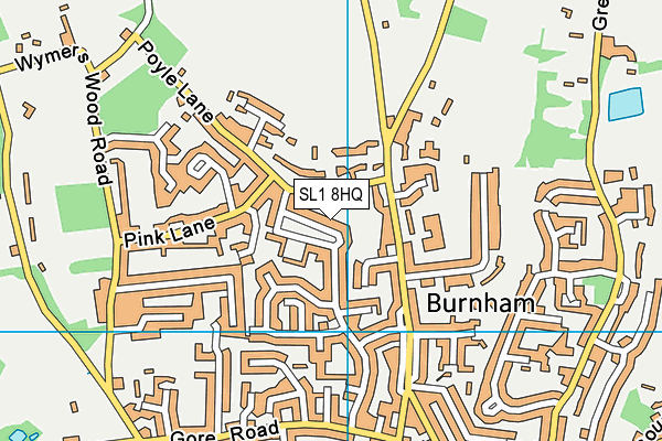 SL1 8HQ map - OS VectorMap District (Ordnance Survey)