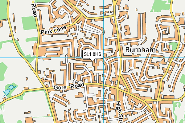 SL1 8HS map - OS VectorMap District (Ordnance Survey)