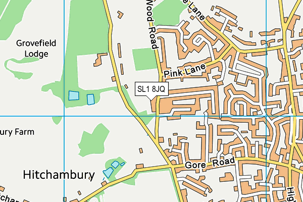 SL1 8JQ map - OS VectorMap District (Ordnance Survey)