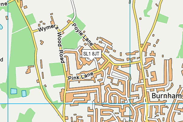 SL1 8JT map - OS VectorMap District (Ordnance Survey)