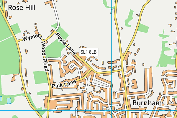 SL1 8LB map - OS VectorMap District (Ordnance Survey)