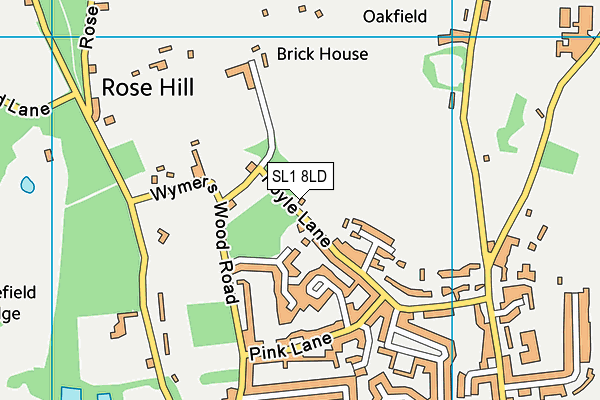 SL1 8LD map - OS VectorMap District (Ordnance Survey)