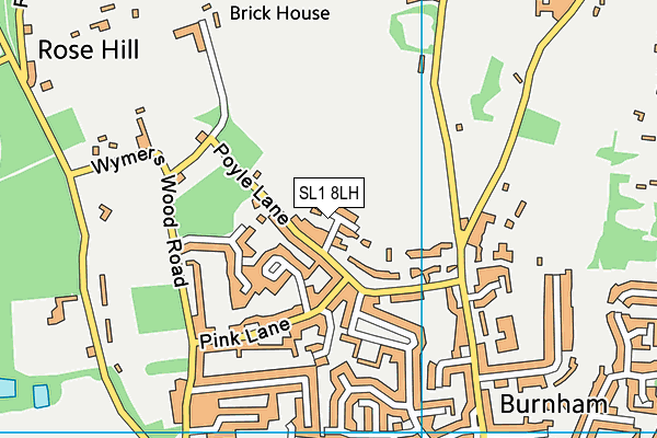 SL1 8LH map - OS VectorMap District (Ordnance Survey)