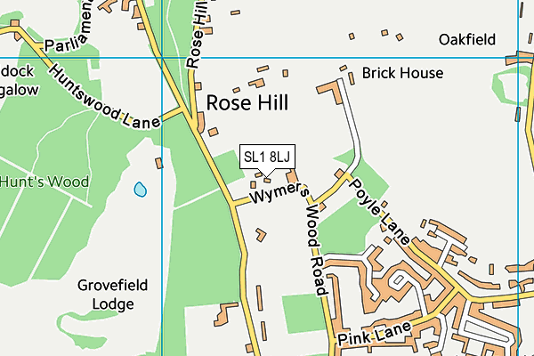 SL1 8LJ map - OS VectorMap District (Ordnance Survey)