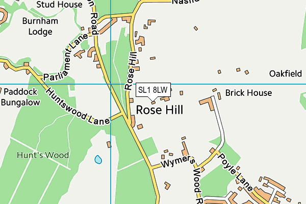 SL1 8LW map - OS VectorMap District (Ordnance Survey)