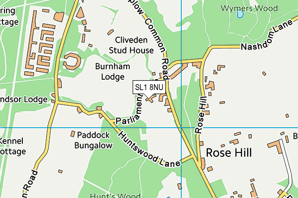 SL1 8NU map - OS VectorMap District (Ordnance Survey)