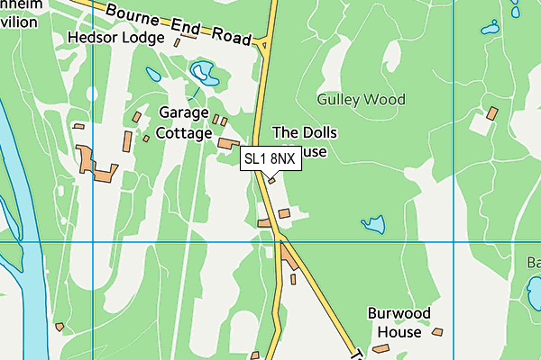 SL1 8NX map - OS VectorMap District (Ordnance Survey)