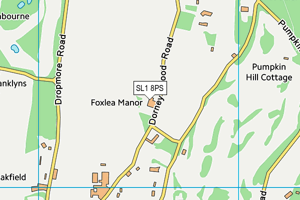 SL1 8PS map - OS VectorMap District (Ordnance Survey)