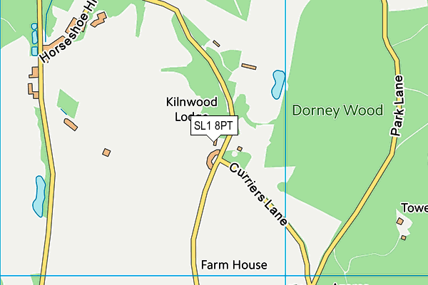 SL1 8PT map - OS VectorMap District (Ordnance Survey)