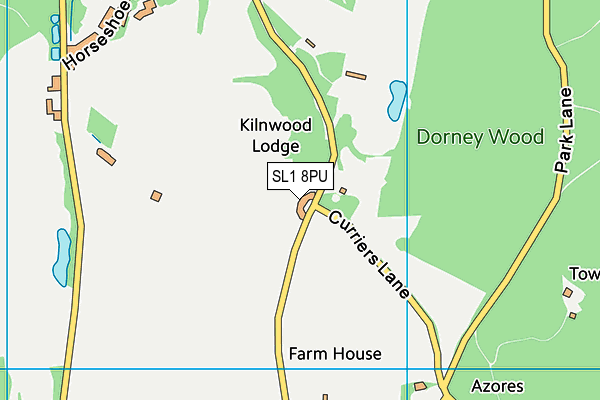 SL1 8PU map - OS VectorMap District (Ordnance Survey)