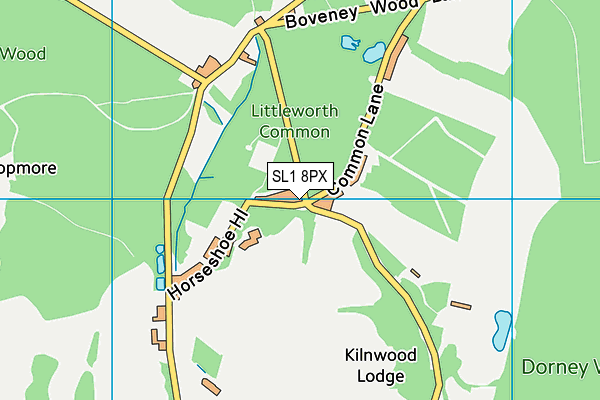 SL1 8PX map - OS VectorMap District (Ordnance Survey)