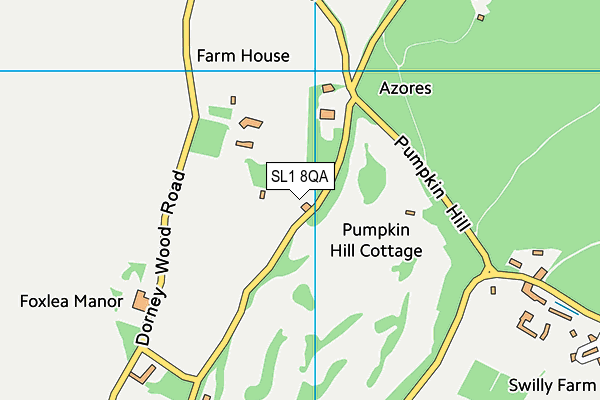 SL1 8QA map - OS VectorMap District (Ordnance Survey)