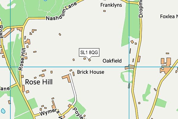 SL1 8QG map - OS VectorMap District (Ordnance Survey)
