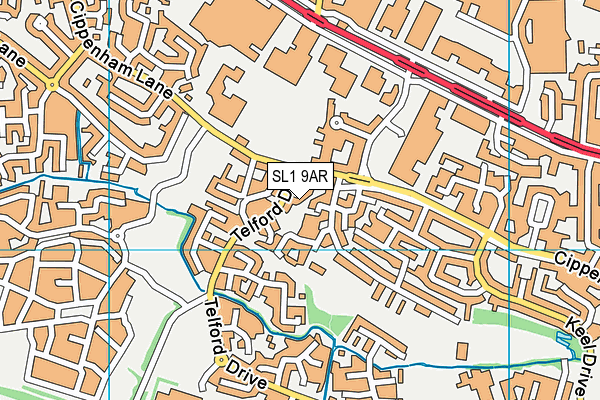 SL1 9AR map - OS VectorMap District (Ordnance Survey)