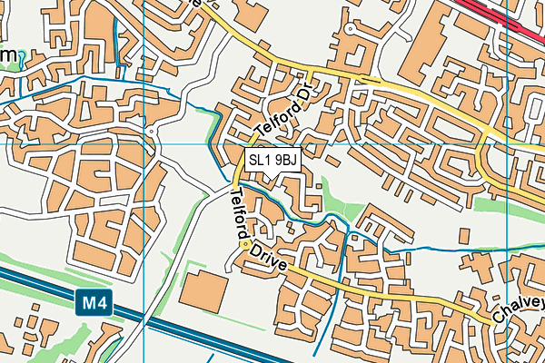 SL1 9BJ map - OS VectorMap District (Ordnance Survey)