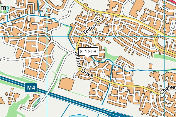 SL1 9DB map - OS VectorMap District (Ordnance Survey)
