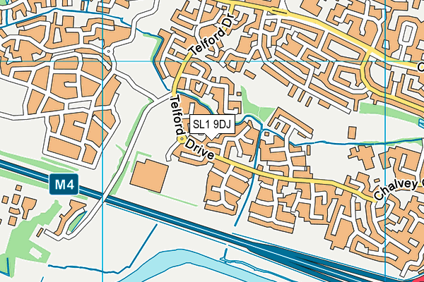 SL1 9DJ map - OS VectorMap District (Ordnance Survey)