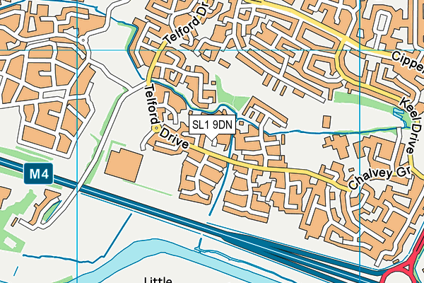 SL1 9DN map - OS VectorMap District (Ordnance Survey)